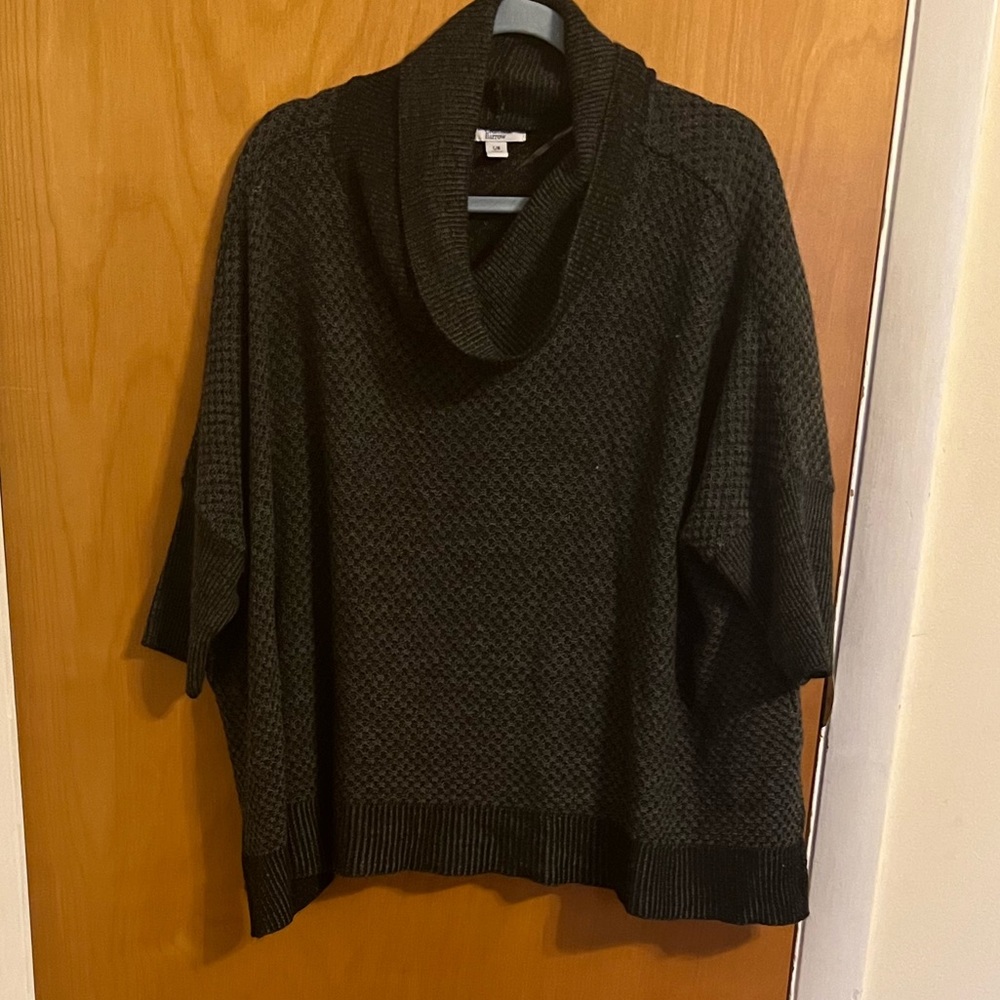Grey cardigan throw over